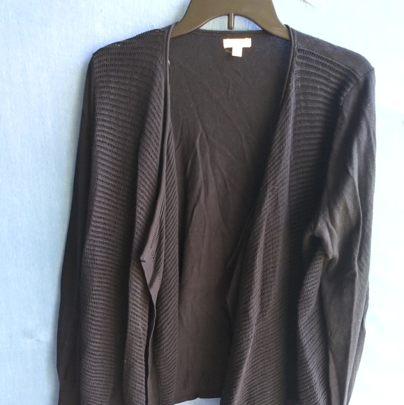 Sonoma Women's Size Large Black Open Front Cardigan - Picture 1 of 6